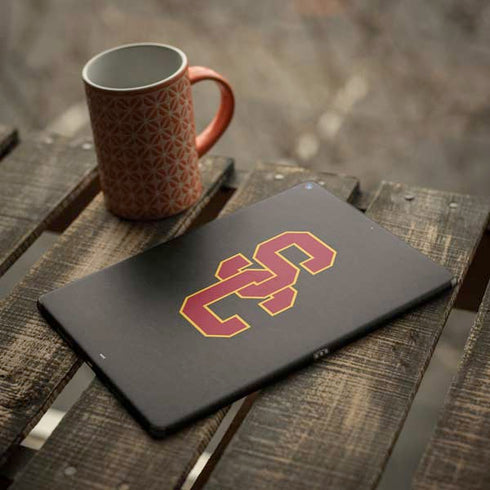 University of Southern California USC Dark Grey Logo iPad Skins