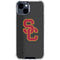University of Southern California USC Dark Grey Logo iPhone 15 Clear Case