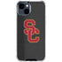 University of Southern California USC Dark Grey Logo iPhone 15 Clear Case