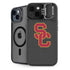 University of Southern California USC Dark Grey Logo iPhone 15 Plus Kickstand Case