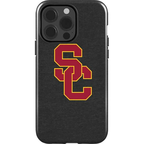 University of Southern California USC Dark Grey Logo iPhone 15 Pro Impact Case