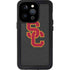 University of Southern California USC Dark Grey Logo iPhone 15 Pro Waterproof Case