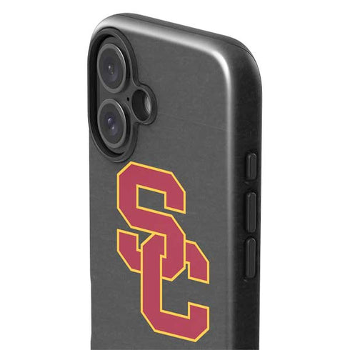 University of Southern California USC Dark Grey Logo iPhone 16 Impact Case