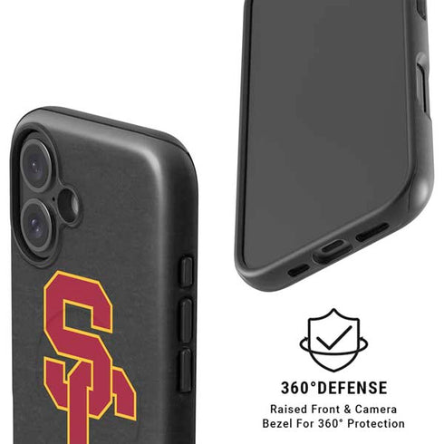 University of Southern California USC Dark Grey Logo iPhone 16 Magsafe Impact Case