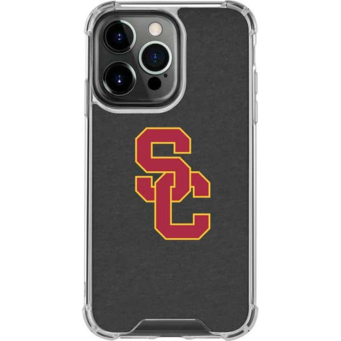 University of Southern California USC Dark Grey Logo iPhone 16 Pro Clear Case