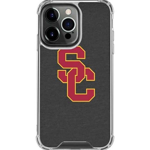 University of Southern California USC Dark Grey Logo iPhone 16 Pro Max Clear Case