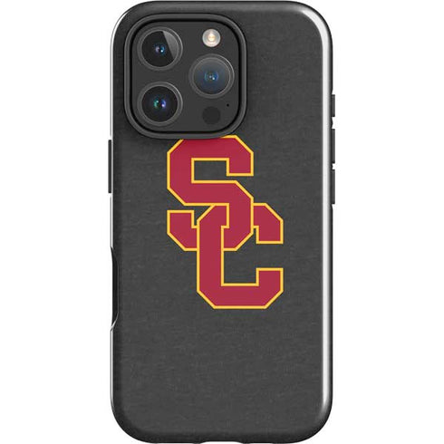 University of Southern California USC Dark Grey Logo iPhone 16 Pro Max Impact Case