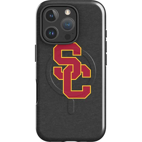 University of Southern California USC Dark Grey Logo iPhone 16 Pro Max Magsafe Impact Case