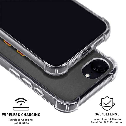 University of Southern California USC Dark Grey Logo iPhone 16e Clear Case