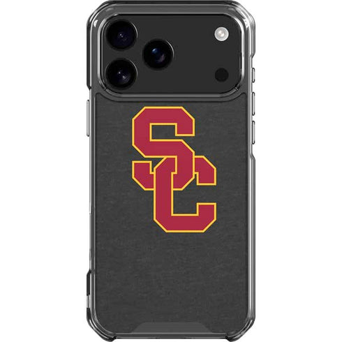 University of Southern California USC Dark Grey Logo iPhone 18 Pro Max Clear Case