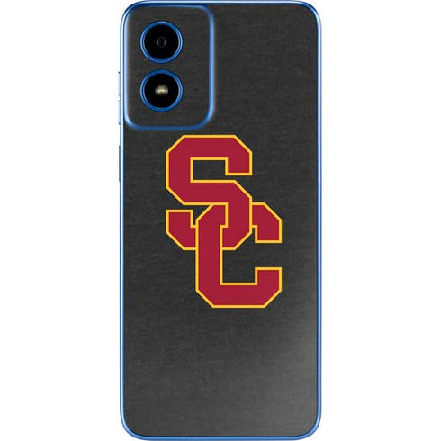 University of Southern California USC Dark Grey Logo Moto G Play 4G (2024) Skin