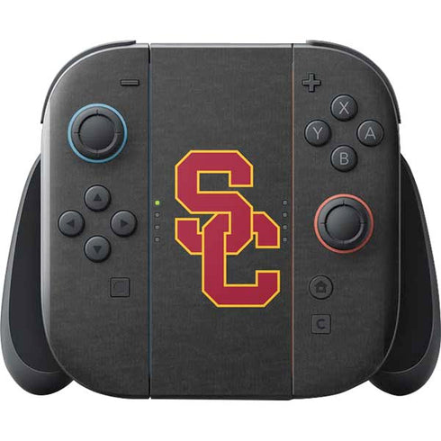 University of Southern California USC Dark Grey Logo Nintendo Switch 2 (2025) with Joy-Con Skin