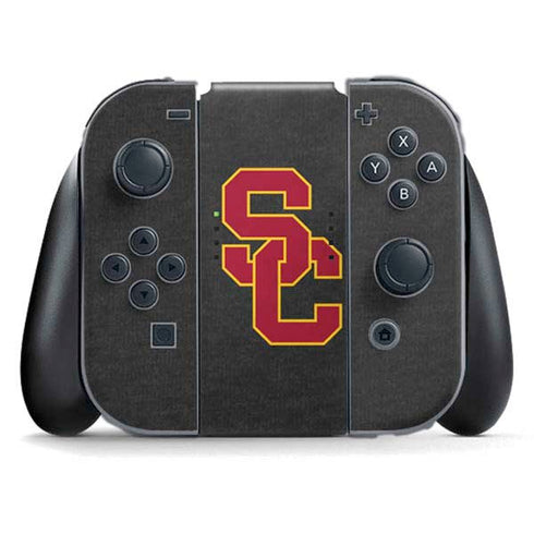 University of Southern California USC Dark Grey Logo Nintendo Skins