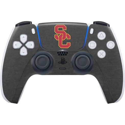 University of Southern California USC Dark Grey Logo PlayStation PS5 Skins