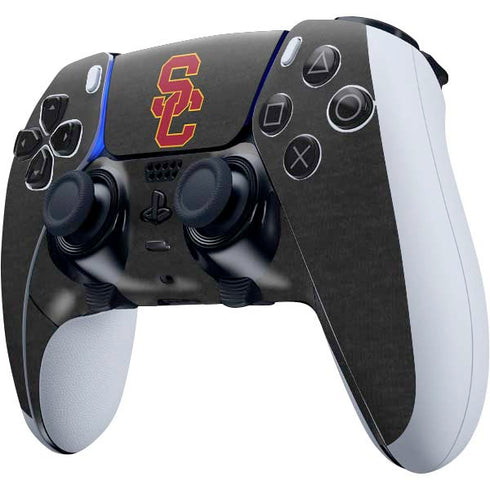 University of Southern California USC Dark Grey Logo PS5 DualSense Edge Pro Controller Skin