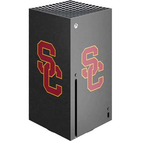 University of Southern California USC Dark Grey Logo Xbox Series X Skins