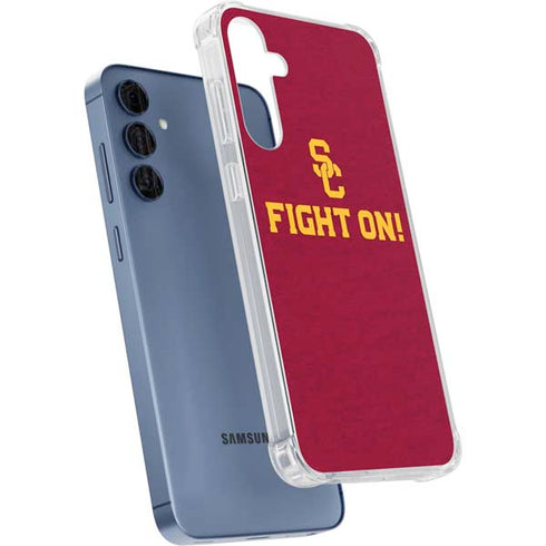 University of Southern California USC Fight On Galaxy A55 5G Clear Case