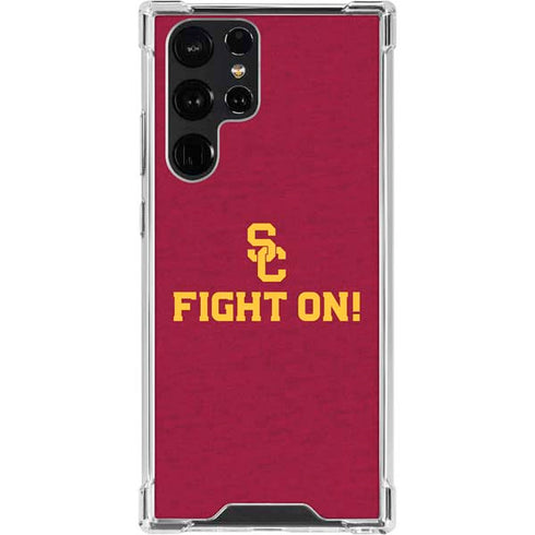 University of Southern California USC Fight On Galaxy S23 Ultra Clear Case