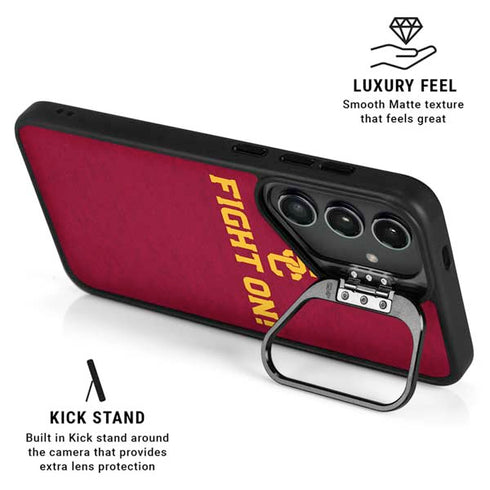 University of Southern California USC Fight On Galaxy S25 Kickstand Case