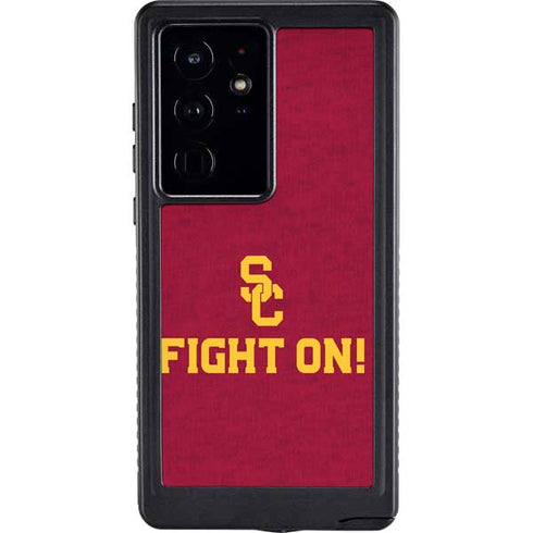 University of Southern California USC Fight On Galaxy S24 Ultra Waterproof Case