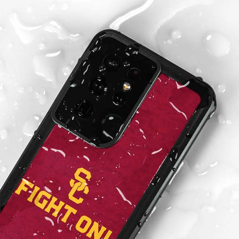 University of Southern California USC Fight On Galaxy S24 Ultra Waterproof Case