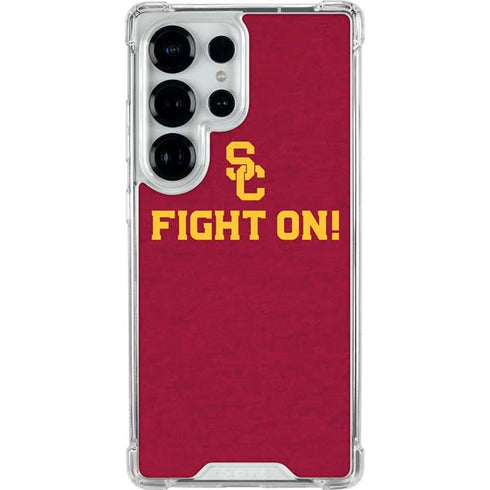 University of Southern California USC Fight On Galaxy S25 Ultra Clear Case