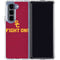 University of Southern California USC Fight On Galaxy Z Fold5 5G Clear Case