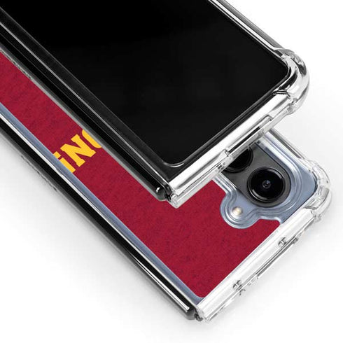 University of Southern California USC Fight On Galaxy Z Fold5 5G Clear Case