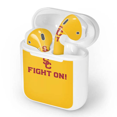 University of Southern California USC Fight On Gold Apple AirPods Skin