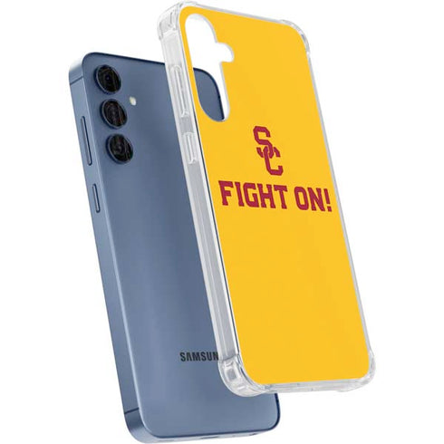University of Southern California USC Fight On Gold Galaxy A35 5G Clear Case