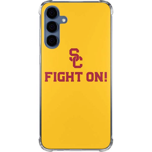 University of Southern California USC Fight On Gold Galaxy A55 5G Clear Case