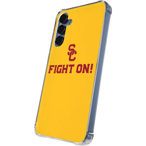 University of Southern California USC Fight On Gold Galaxy A55 5G Clear Case