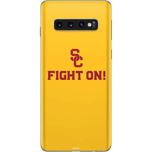 University of Southern California USC Fight On Gold Galaxy S10 Skin