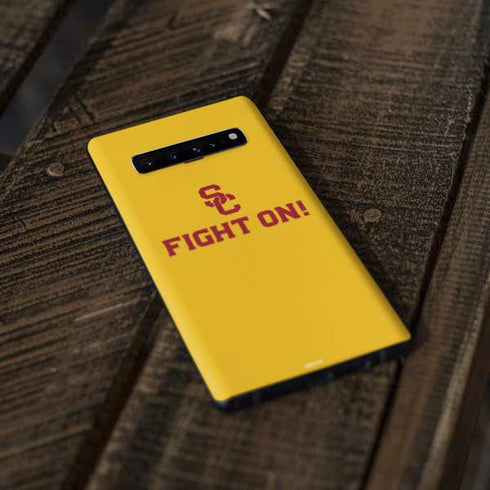 University of Southern California USC Fight On Gold Galaxy S10 Skin