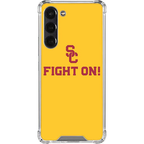 University of Southern California USC Fight On Gold Galaxy S24 FE Clear Case