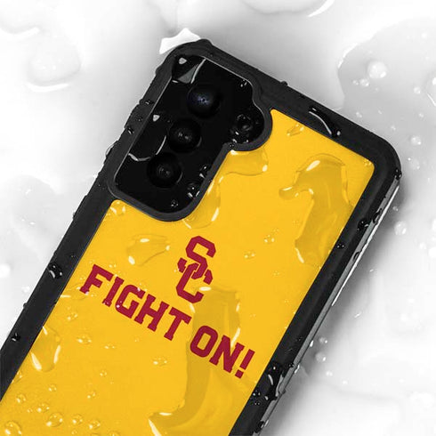 University of Southern California USC Fight On Gold Galaxy S24 Plus Waterproof Case