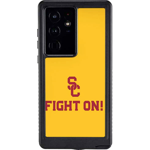 University of Southern California USC Fight On Gold Galaxy S24 Ultra Waterproof Case