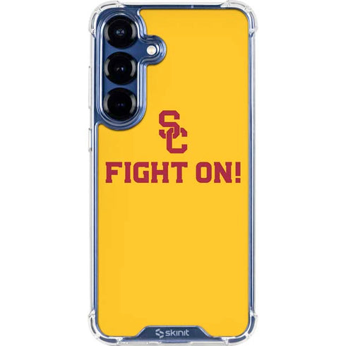 University of Southern California USC Fight On Gold Galaxy S25 Plus Clear Case