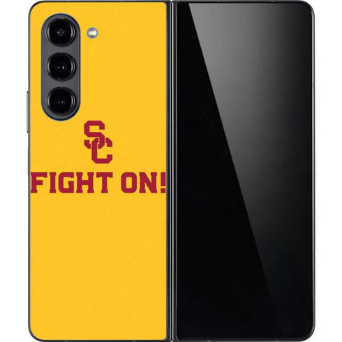 University of Southern California USC Fight On Gold Galaxy Z Fold5 5G Skin