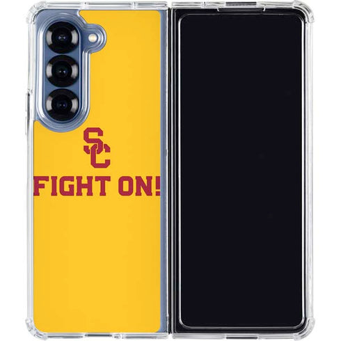 University of Southern California USC Fight On Gold Galaxy Z Fold6 Clear Case