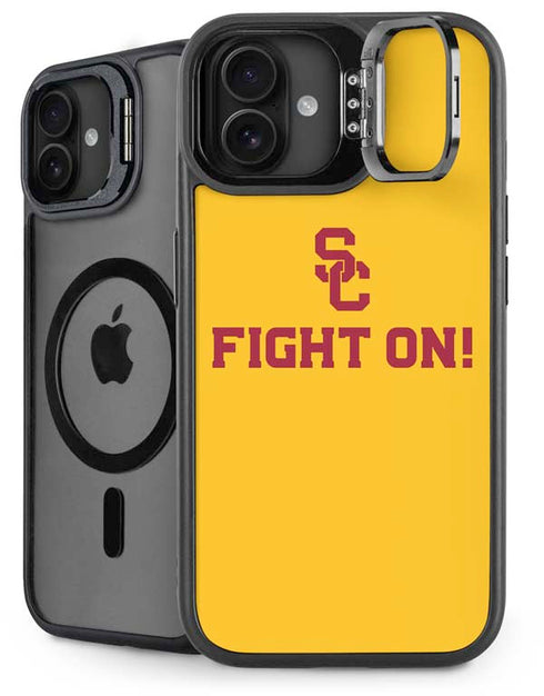 University of Southern California USC Fight On Gold iPhone 16 Kickstand Case