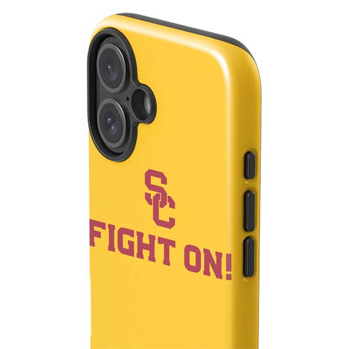 University of Southern California USC Fight On Gold iPhone 16 Plus Impact Case