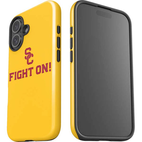 University of Southern California USC Fight On Gold iPhone 16 Plus Impact Case