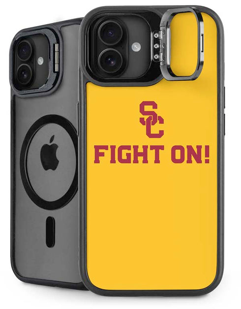 University of Southern California USC Fight On Gold iPhone 16 Plus Kickstand Case