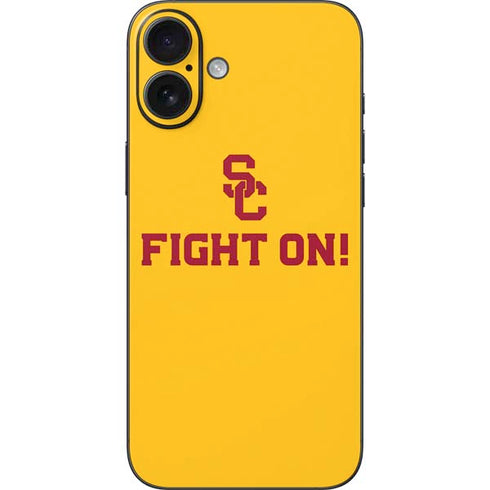 University of Southern California USC Fight On Gold iPhone 16 Plus Skin
