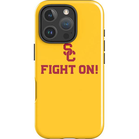 University of Southern California USC Fight On Gold iPhone 16 Pro Impact Case