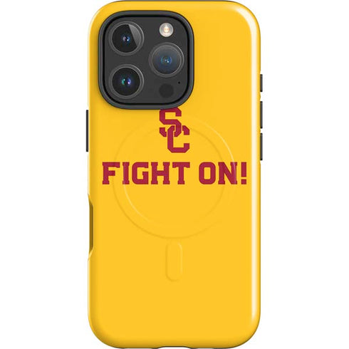 University of Southern California USC Fight On Gold iPhone 16 Pro Max Magsafe Impact Case