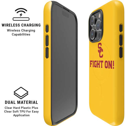 University of Southern California USC Fight On Gold iPhone 16 Pro Max Magsafe Impact Case