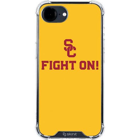 University of Southern California USC Fight On Gold iPhone 16e Clear Case