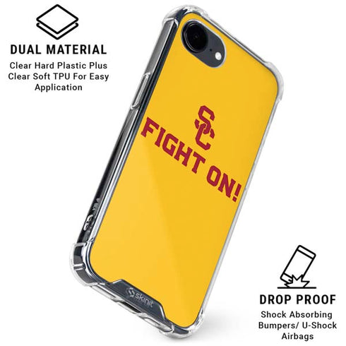 University of Southern California USC Fight On Gold iPhone 16e Clear Case